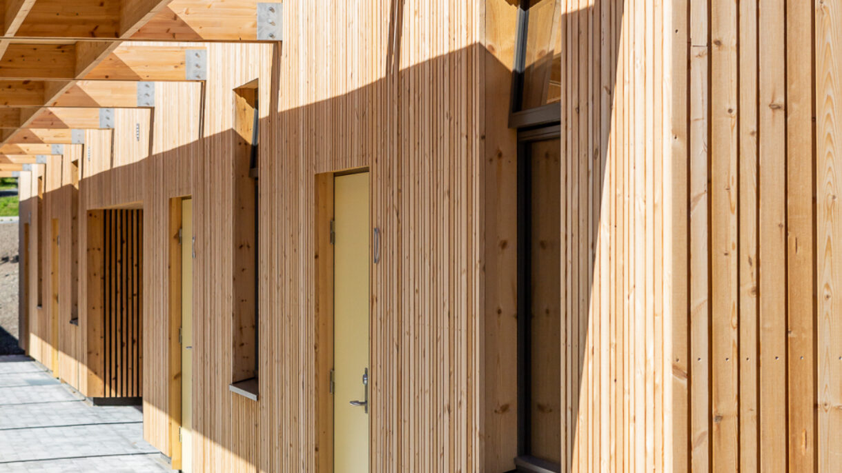 Fasade med pergola