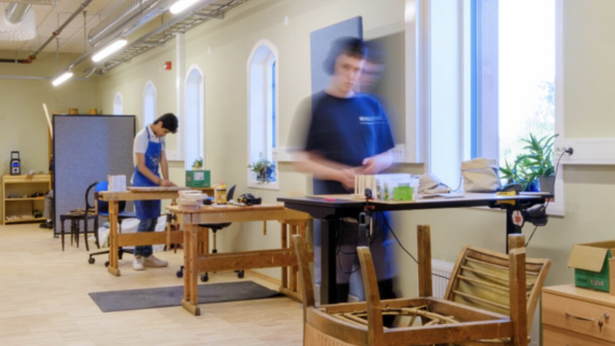 Snekkerverkstedet i bruk