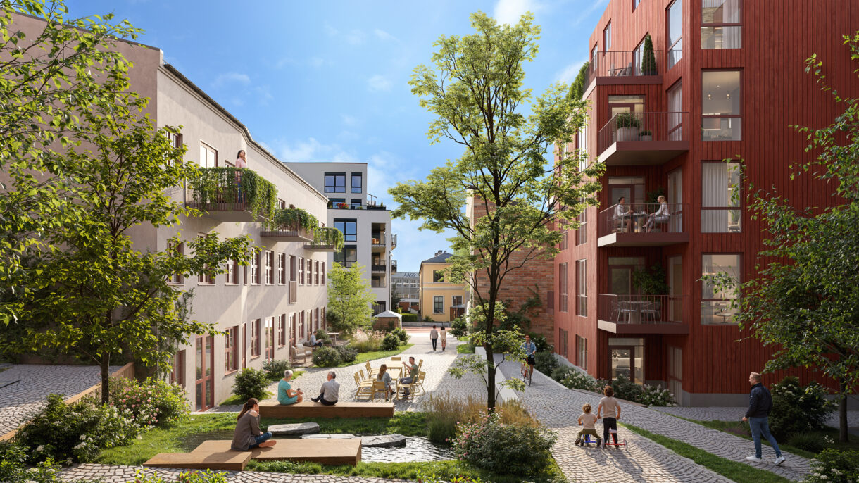 Kvartal B62 Bakgård_Plyo