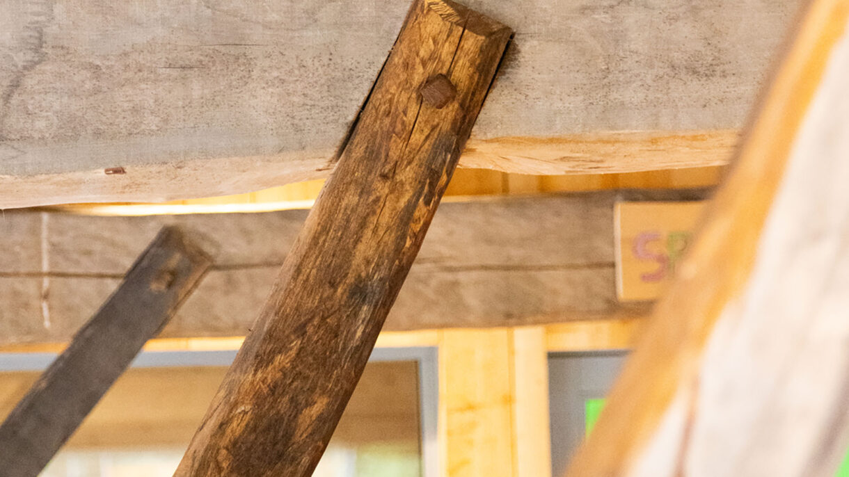 Detalj konstruksjon bjelke. Foto