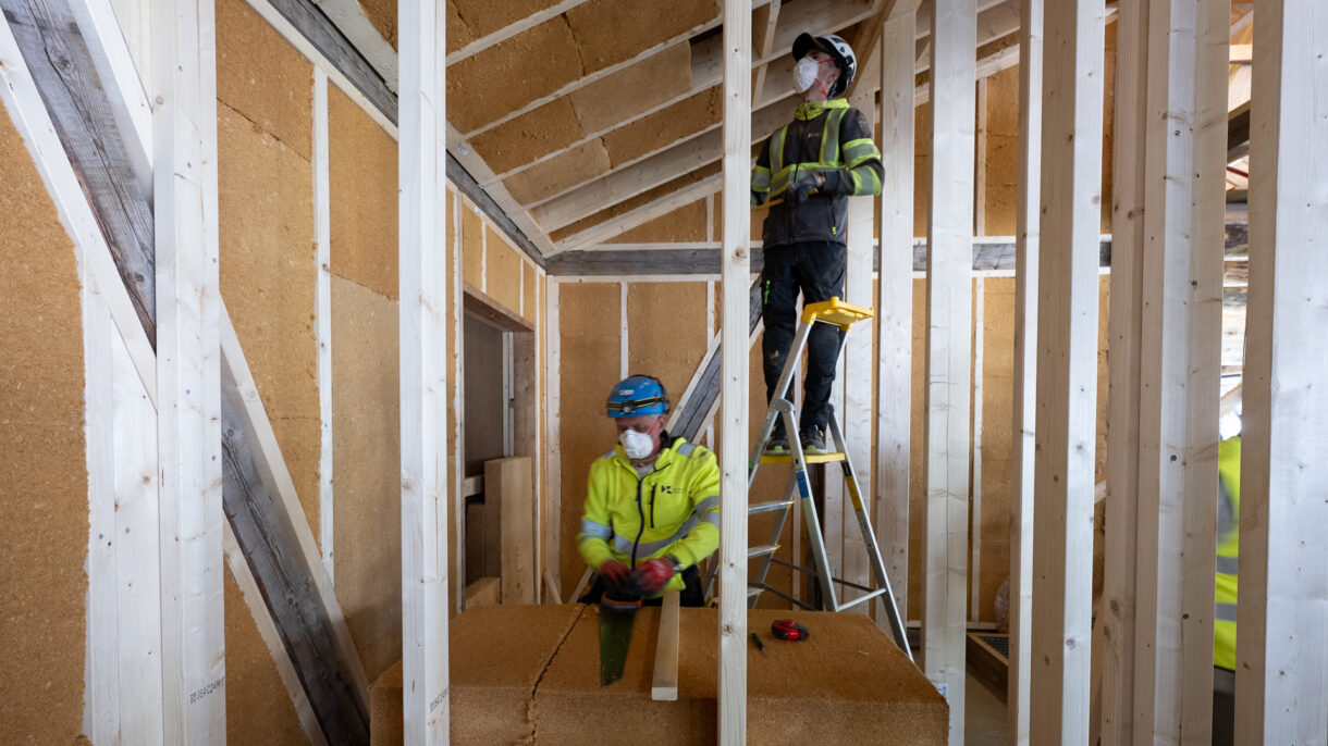 Montering av veggelementer