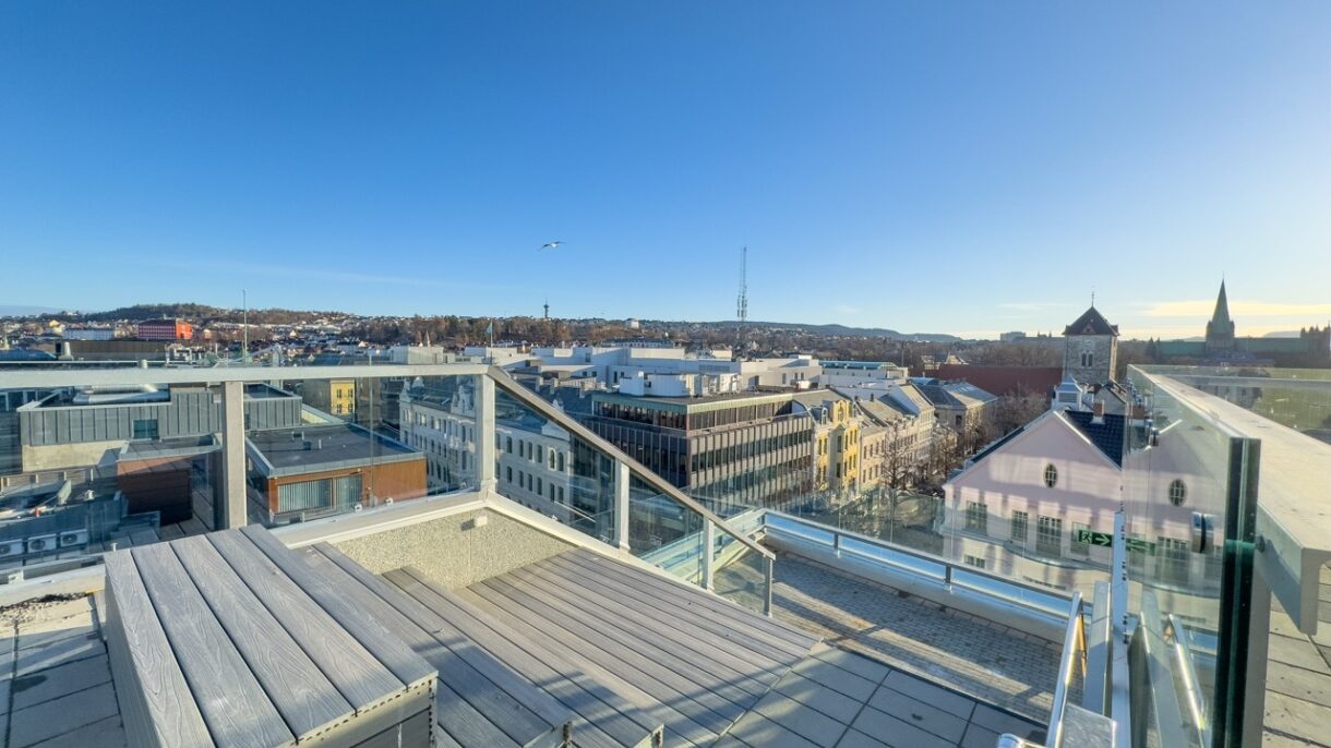 Takterrassen med utsikt