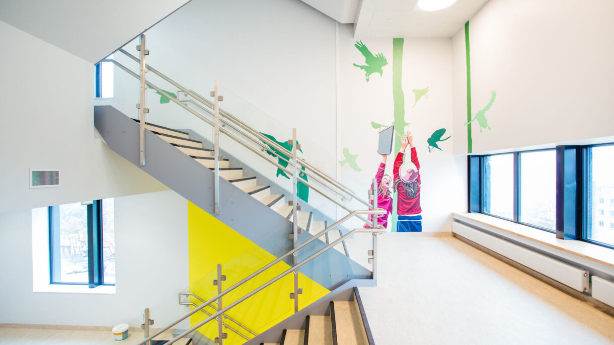 Ta trappa når du besøker Brynseng skole under Oslo Åpne Hus 23. september. Foto: Geir Anders Rybakken Ørslien