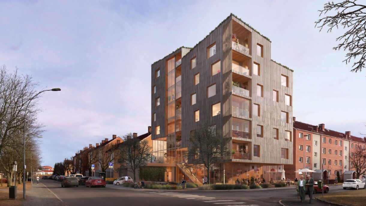 Våronnveien 17 på Manglerud, vunnet av Helen & Hard arkitekter etter en begrenset arkitektkonkurranse.