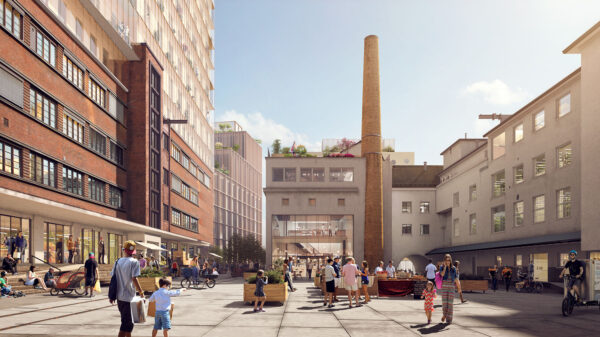 Landbrukskvartalet er ett av prosjektene du får høre om på frokostmøtet. Ill.: Transborder Studio AS