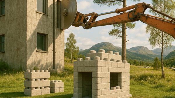 Workshop om betong-lego 10. september. Ill.: KI