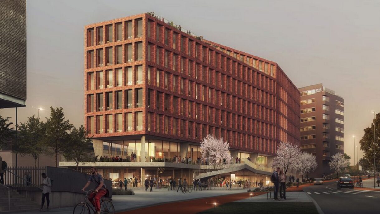 For Vitaminveien 1B, som er et kontorbygg på ca. 20 000 kvadratmeter, er det gjennomført innledende studier for plastreduksjon. Ill. Oslo Works