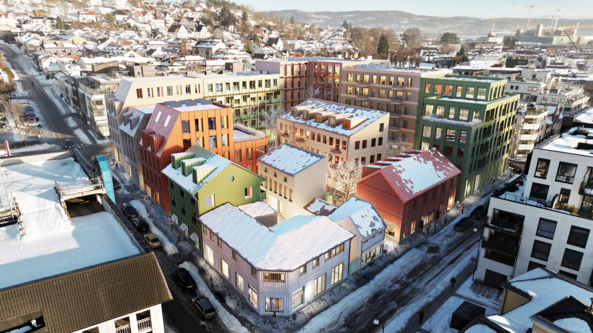 Birk & Co er også i gang med å gjøre en grundig kartlegging av kvartalet for å identifisere såkalte  «donorbygg» og for å se hvordan flest mulig av komponentene som allerede finnes kan ombrukes, istedenfor å rives og kastes. Ill.: Mad arkitekter