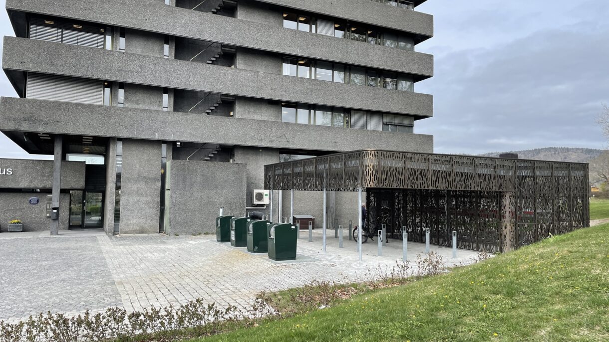 Sykkelparkering Asker rådhus