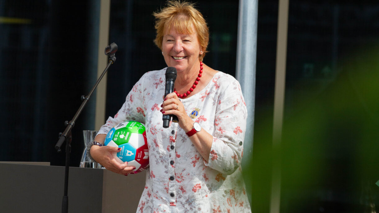 Ordfører Marianne Borgen deltok på åpningen. Foto: Maria Grande Aakermann/Utdanningsetaten