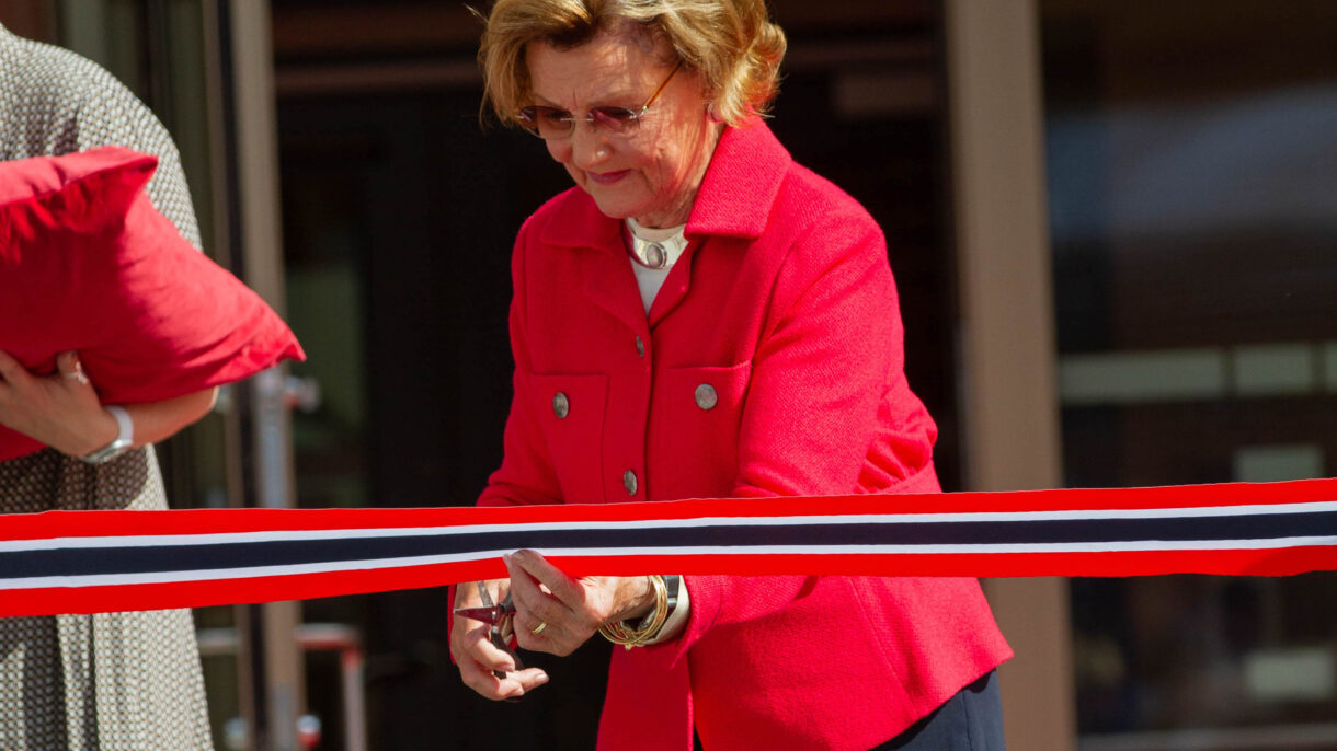 Dronning Sonja åpner Ruseløkka skole. Foto: Maria Grande Aakermann/Utdanningsetaten