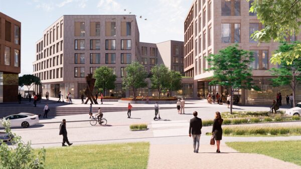 Det hele startet med en trekant. Formen på tomta, det som var et jorde, som ble et gårdstun, som ble en handelsplass. Hit askerbøringene kom for å handle, slå av en prat. Nå blir trekanten en del av noe enda større.