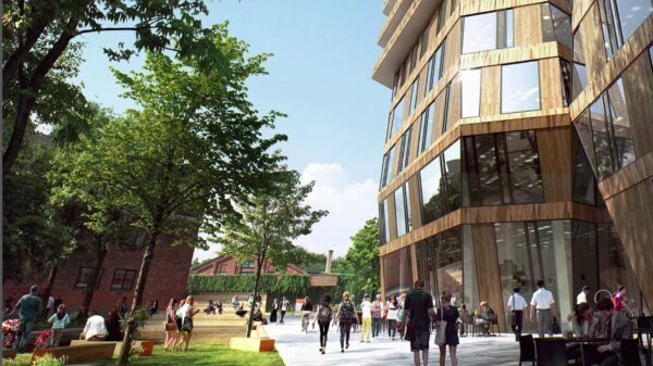 Gullhaug torg er et av byggene som vil bli presentert på seminaret. Avantor er utbygger, Snøhetta arkitekt. Ill.: Snøhetta/MIR.