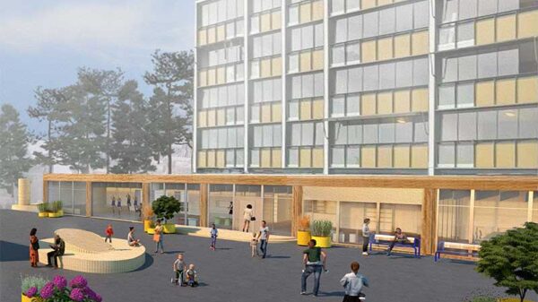 Nærmiljøhuset på Romsås skal stå klart til bruk sommeren 2023. Ill.: Lala Tøyen