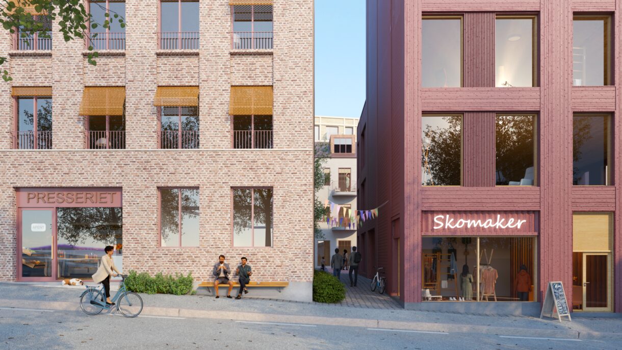 Utbygger Birk & Co er i gang med å kartlegge kvartalet B62 for å identifisere «donorbygg» og for å se hvordan flest mulig av komponentene som allerede finnes kan ombrukes, istedenfor å rives og kastes. Ill.: Mad arkitekter