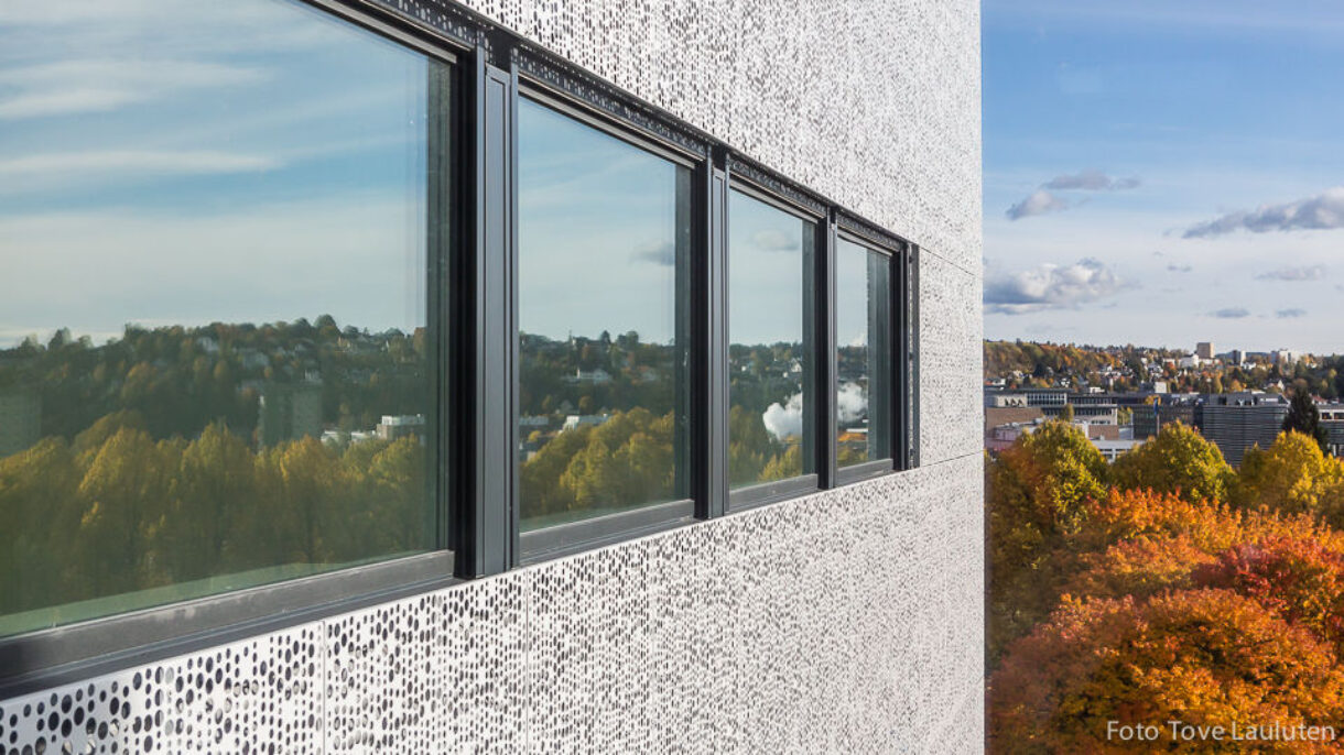 Doble aluminiumsfasader Tove Lauluten