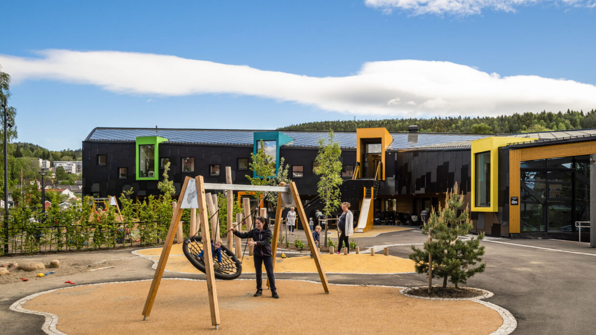 Nå kan du besøke plusshusbarnehagen Kilden. Foto:  Link Arkitektur/Hundven-Clements Photography