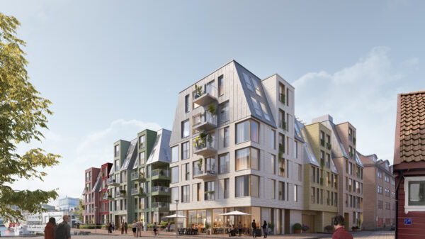 Nøstebukten Brygge er blant prosjektene du får høre om på DEL&LÆR 6. juni. Ill.: Mad arkitekter og Tredje Natur