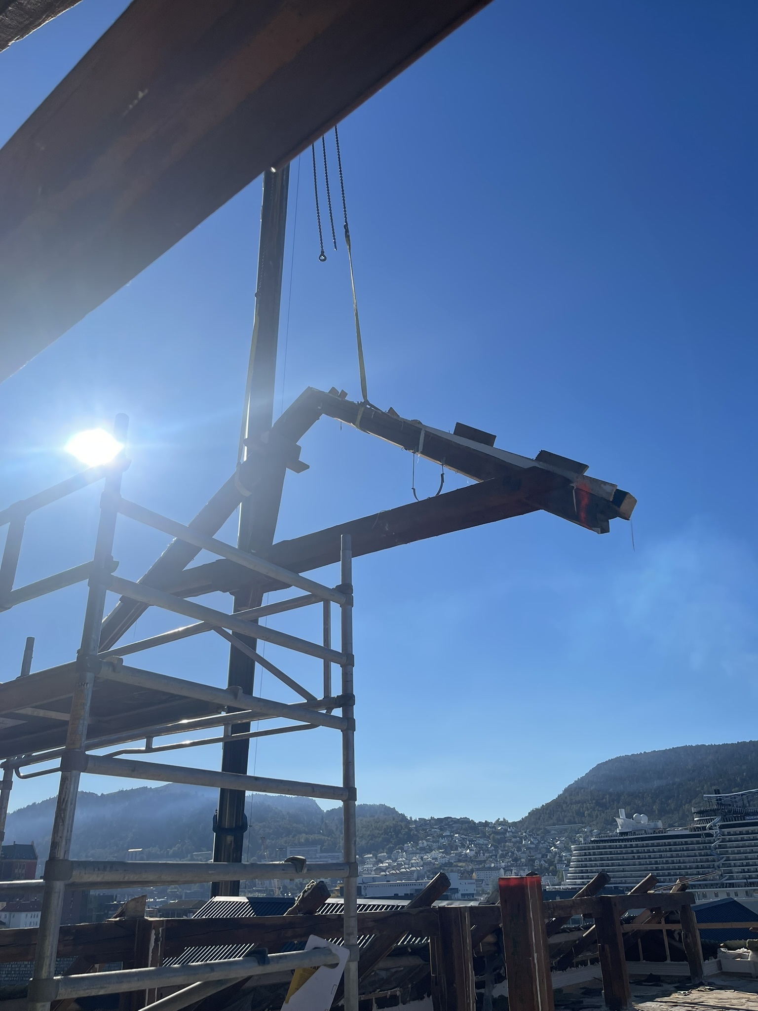 Demontering av bygg, Foto.