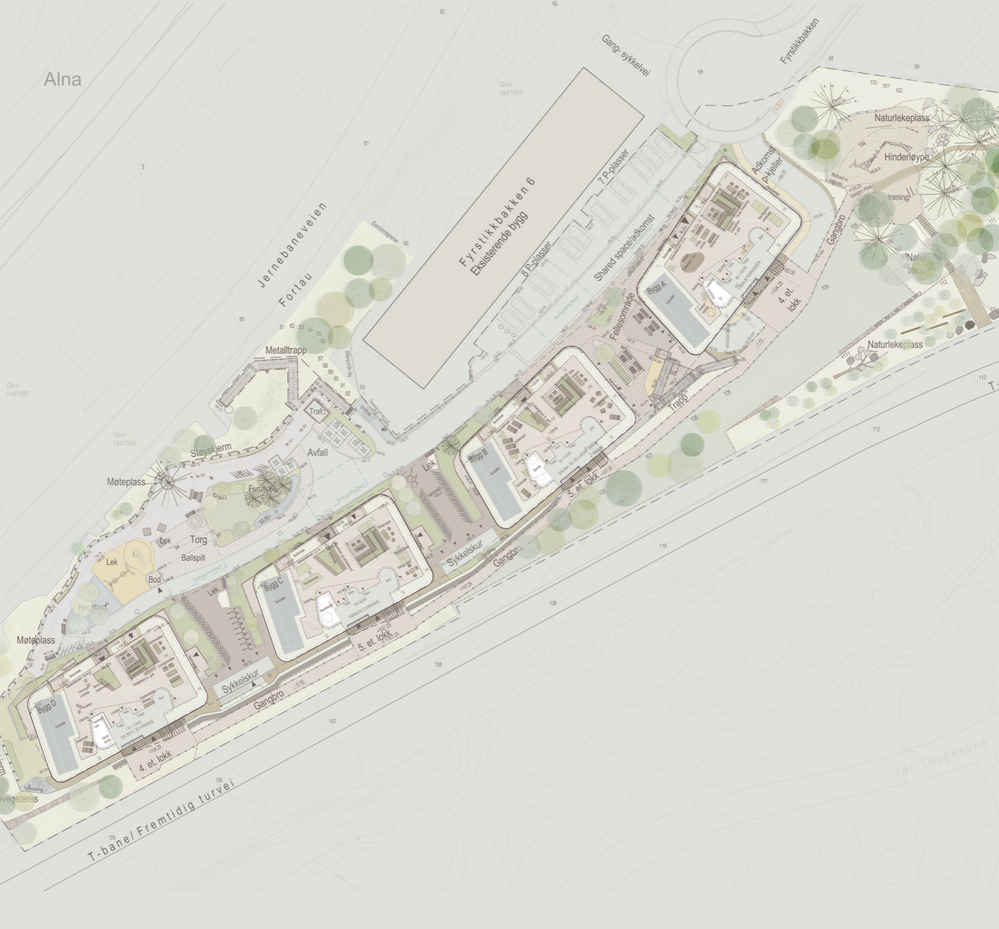 Landskapsplan for Fyrstikkbakken 14