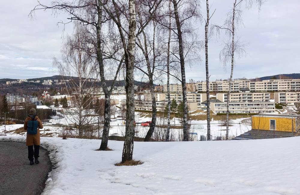 Blikk på tomten til Furuset hageby Blikk på tomten til Furuset hageby