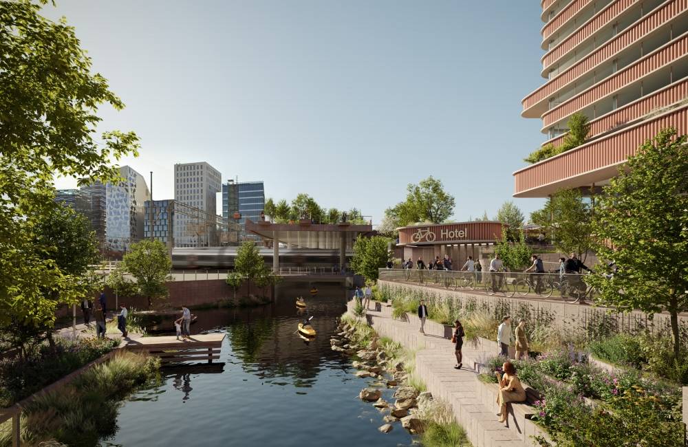 Sammen med KLP planlegger Syklistenes Landsforening etableringen av Nordens største sykkelanlegg som en integrert del av høyhusprosjektet BG14B rett ved siden av Oslo S. Ill.: Kristin Jarmund/C.F. Møller/Rodeo arkitekter Sammen med KLP planlegger Syklistenes Landsforening etableringen av Nordens største sykkelanlegg som en integrert del av høyhusprosjektet BG14B rett ved siden av Oslo S. Ill.: Kristin Jarmund/C.F. Møller/Rodeo arkitekter
