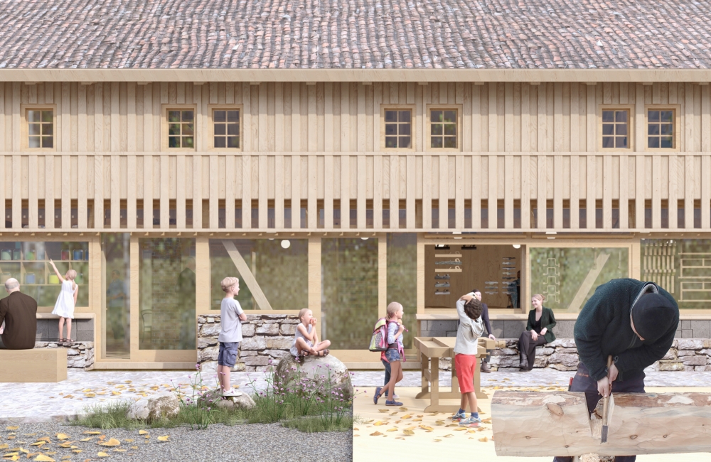 TradLab TRE på Norsk Folkemuseum er en innovasjonspilot i FutureBuilt som du kan besøke denne høsten. Ill.: Olav Vidvei/Norsk Folkemuseum TradLab TRE på Norsk Folkemuseum er en innovasjonspilot i FutureBuilt som du kan besøke denne høsten. Ill.: Olav Vidvei/Norsk Folkemuseum