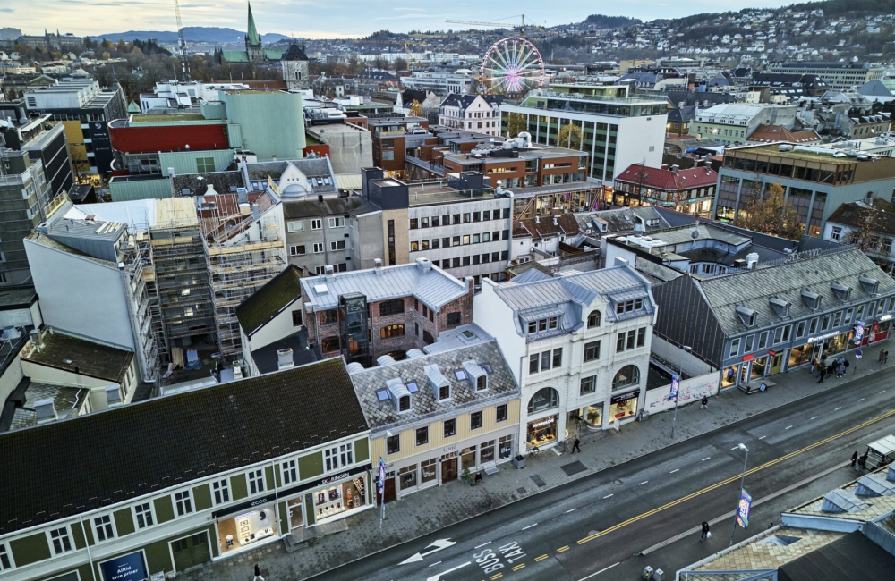 Midtbykvartalet blir Trondheims andre forbildeprosjekt. Foto: Wittrup Midtbykvartalet blir Trondheims andre forbildeprosjekt. Foto: Wittrup