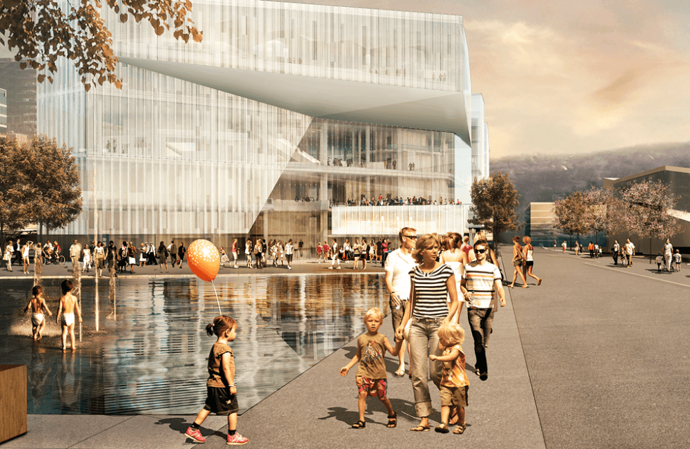 Nå kan du besøke Deichman Bjørvika. Ill.: Lund Hagem Arkitekter/Atelier Oslo Nå kan du besøke Deichman Bjørvika. Ill.: Lund Hagem Arkitekter/Atelier Oslo