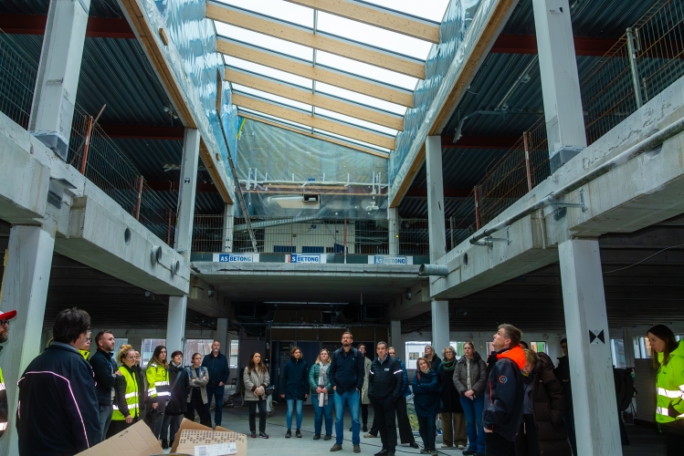 I november var det åpen byggeplassbefaring til prosjektet Spinn. Foto: NUT Kommunikasjon