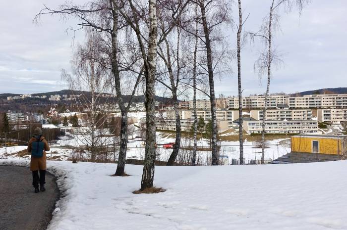 Blikk på tomten til Furuset hageby