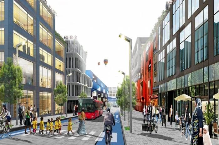 Bygata på Furuset. Ill.: Plan- og bygningsetaten
