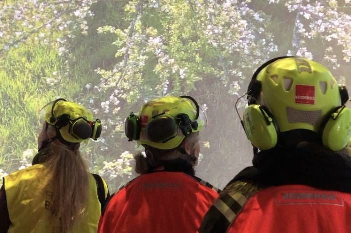 Bilde fra befaring Klimahuset i Botanisk hage.