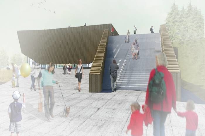 Nå kan du besøke Holmen svømmehall, en av Norges mest energieffektive svømmehaller. Ill.: Arkís arkitektar