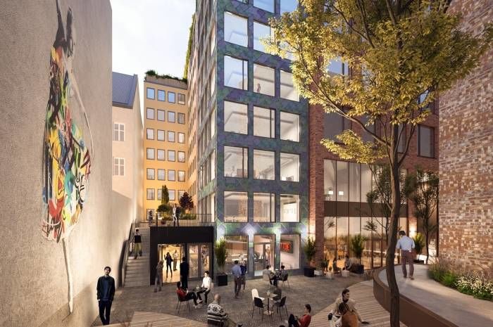 Blant prosjektene du får høre om på frokostmøtet er Norges mest ambisiøse ombruksbygg - Kristian Augusts gate 13. Ill.: MAD Arkitekter