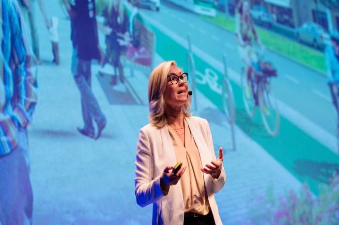 Den tidligere byplansjefen i Toronto, Jennifer Keesmaat, var en av foredragsholderne på FutureBuilt2018. Foto: Geir Anders Rybakken Ørslien