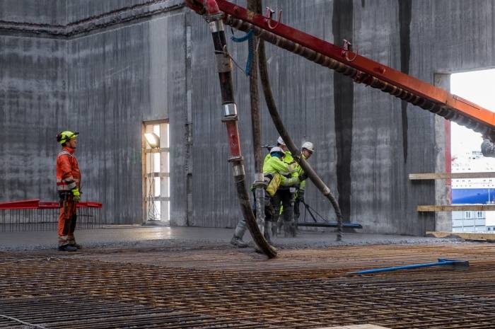 Lavkarbonbetong på MUNCH. Foto: Trove Lauluten