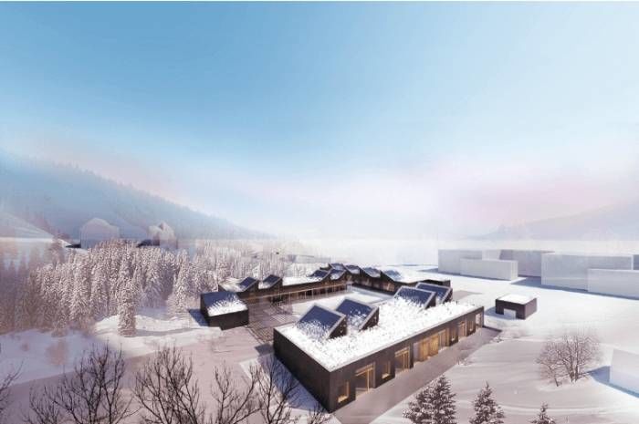 På Korpåsen i Asker skal det bygges boliger for utviklingshemmede. Ill.: Linje ArkitekturAS